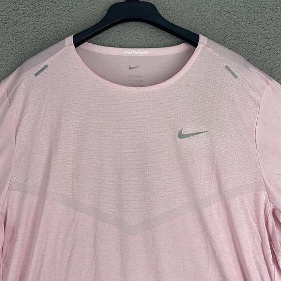 Nike Dri-Fit running crew neck short sleeve shirt men’s XXL stretch side slits - Picture 2 of 11